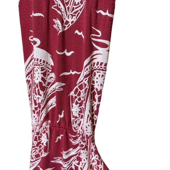 Lands End Sailboat Faux Wrap Sleeveless Dress Red Plus Size 3X u - Picture 6 of 9